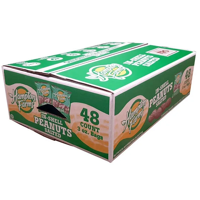 Hampton Farms In-Shell Peanuts, 3 oz., 48 ct. 2