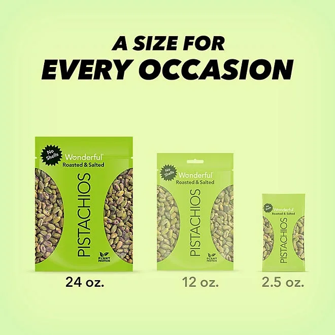 Wonderful Shelled Roasted Salted Pistachios, 24 oz. 4