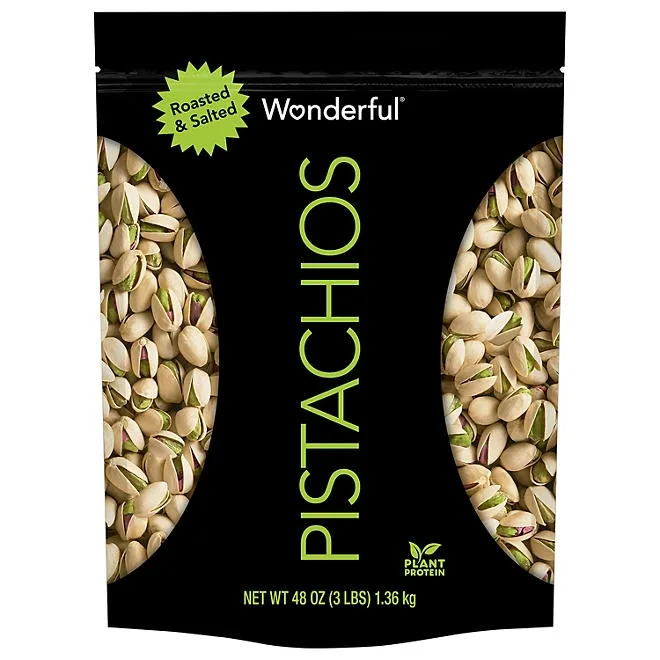 Wonderful Roasted & Salted Pistachios, 48 oz. 2