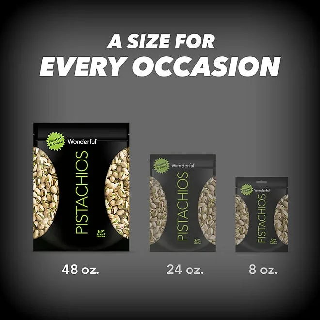Wonderful Roasted & Salted Pistachios, 48 oz. 4