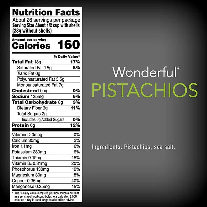 Wonderful Roasted & Salted Pistachios, 48 oz. 3