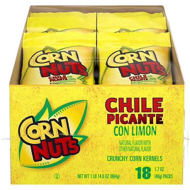 Corn Nuts Chile Picante con Limon Crunchy Corn Kernels, 1.7 oz., 18 pk. 2
