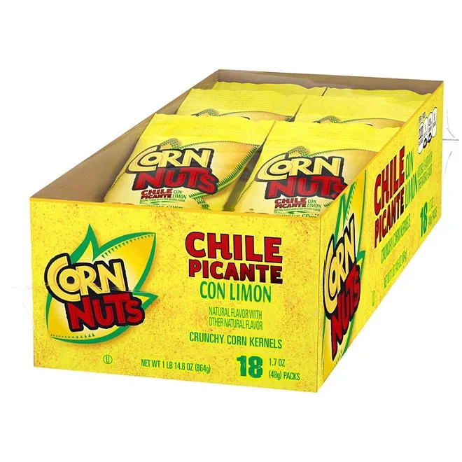 Corn Nuts Chile Picante con Limon Crunchy Corn Kernels, 1.7 oz., 18 pk. 4