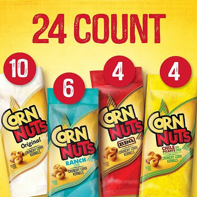 Corn Nuts Crunchy Corn Snacks, Variety Pack, 1.7 oz., 24 pk. 5