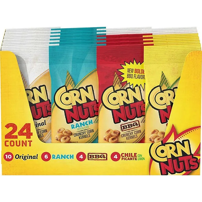 Corn Nuts Crunchy Corn Snacks, Variety Pack, 1.7 oz., 24 pk. 2