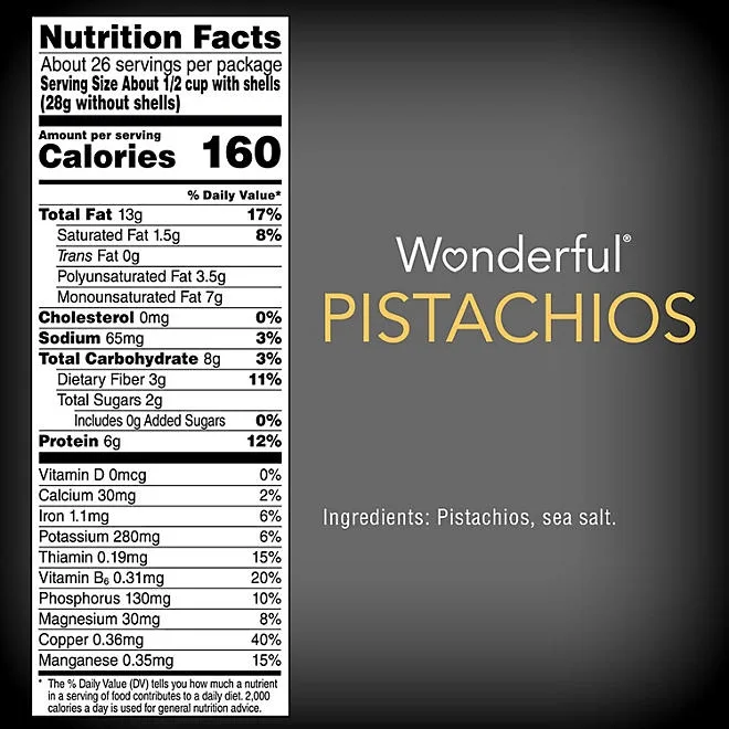 Wonderful Lightly Salted Pistachios, 48 oz. 3