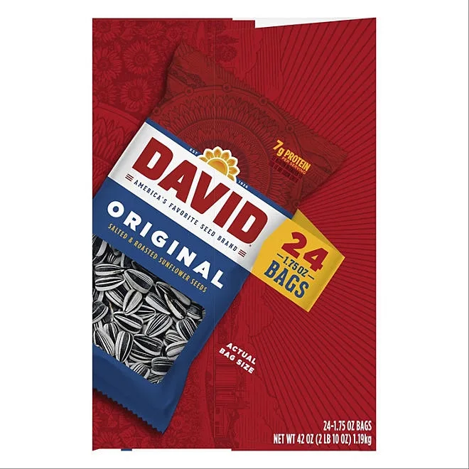 David Original Sunflower Seeds, 1.75 oz., 24 pk. 3