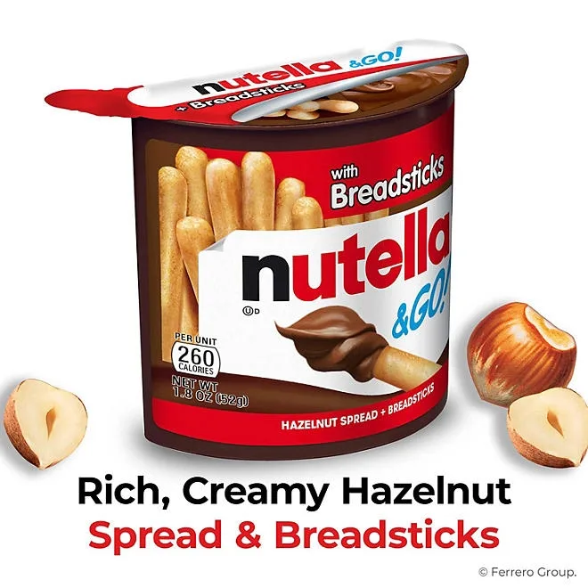 Nutella & GO! Hazelnut and Cocoa Spread + Breadsticks, 1.8 oz., 16 pk. 5
