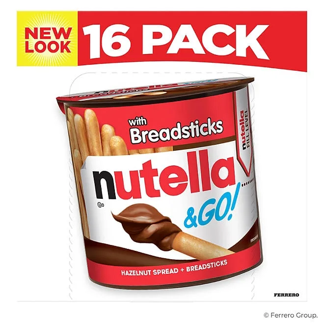 Nutella & GO! Hazelnut and Cocoa Spread + Breadsticks, 1.8 oz., 16 pk. 4