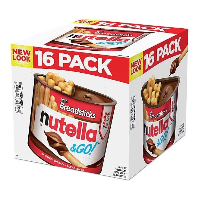 Nutella & GO! Hazelnut and Cocoa Spread + Breadsticks, 1.8 oz., 16 pk. 2
