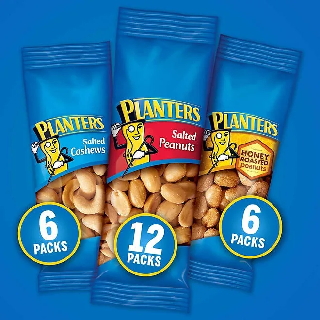 Planters Variety Pack Cashews & Peanuts, 24 pk. 5