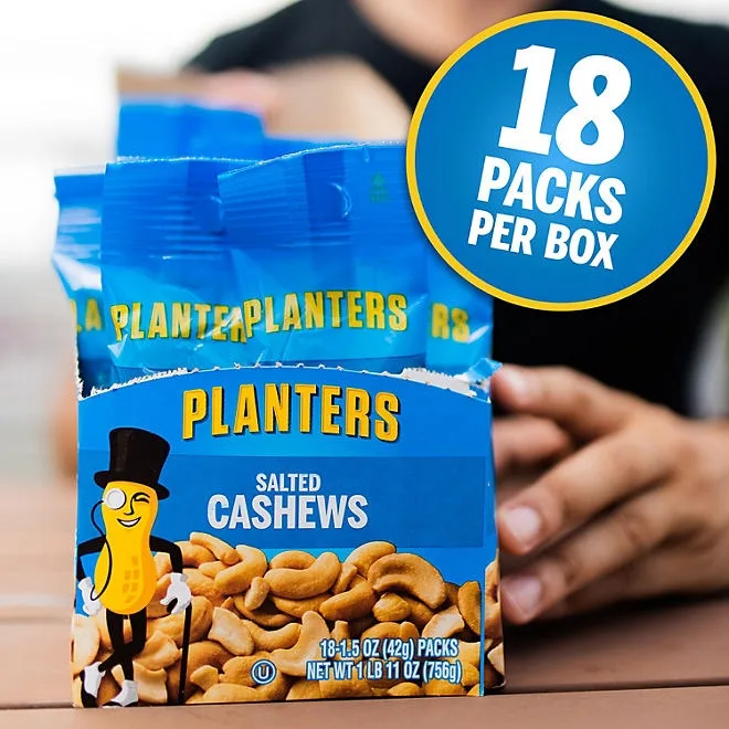 Planters Salted Cashews, 1.5 oz., 18 pk. 5