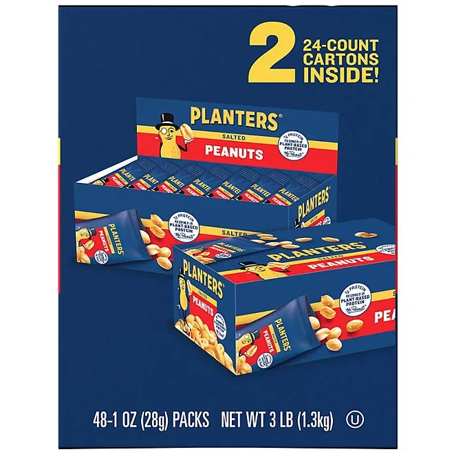 Planters Salted Peanuts, Single-Serve Packs, 1 oz., 48 pk. 4