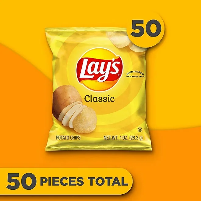 Lay's Classic Potato Chips, 1 oz., 50 pk. 4