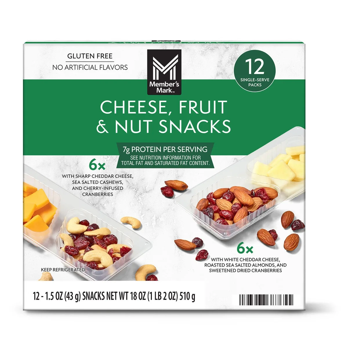 Member's Mark Cheese, Fruit and Nut Snacks, 12 pk.