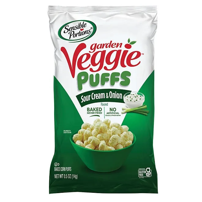 Sensible Portions Garden Veggie Puffs, Variety Pack, 0.5 oz., 30 pk. 4