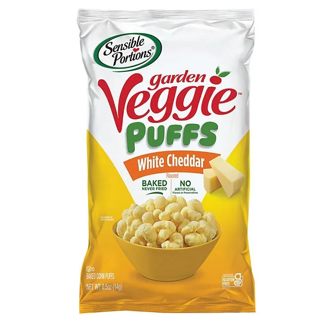 Sensible Portions Garden Veggie Puffs, Variety Pack, 0.5 oz., 30 pk. 5