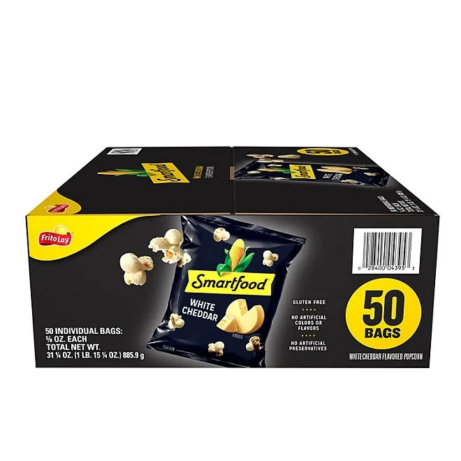 Smartfood White Cheddar Cheese Popcorn, 0.625 oz., 50 pk. 2