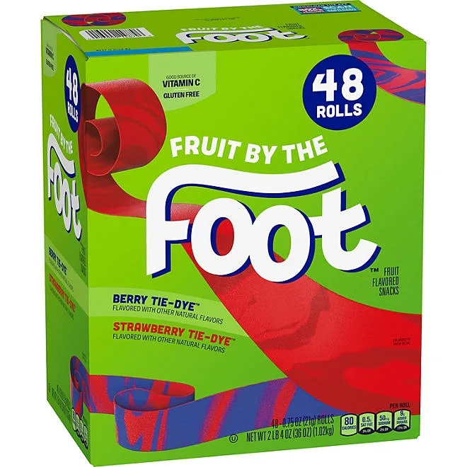Fruit By The Foot Tie-Dye Variety Pack Snacks, 48 pks. 2
