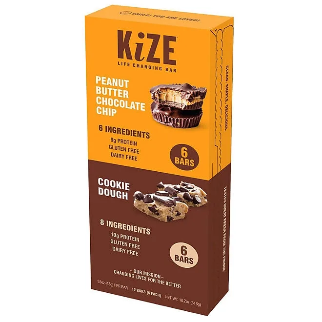 KiZE Life Changing Bar Variety Pack, 12 pk. 2