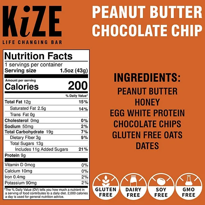 KiZE Life Changing Bar Variety Pack, 12 pk. 3