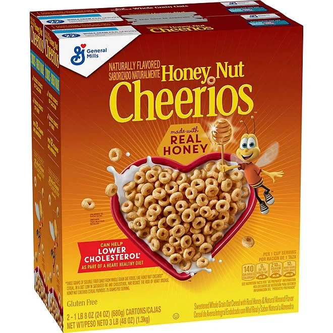 Honey Nut Cheerios Cereal, 48 oz. 2