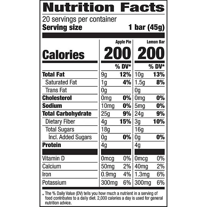 Larabar Fruit & Nut Bar, Apple Pie and Lemon Bar, 20 pk. 3