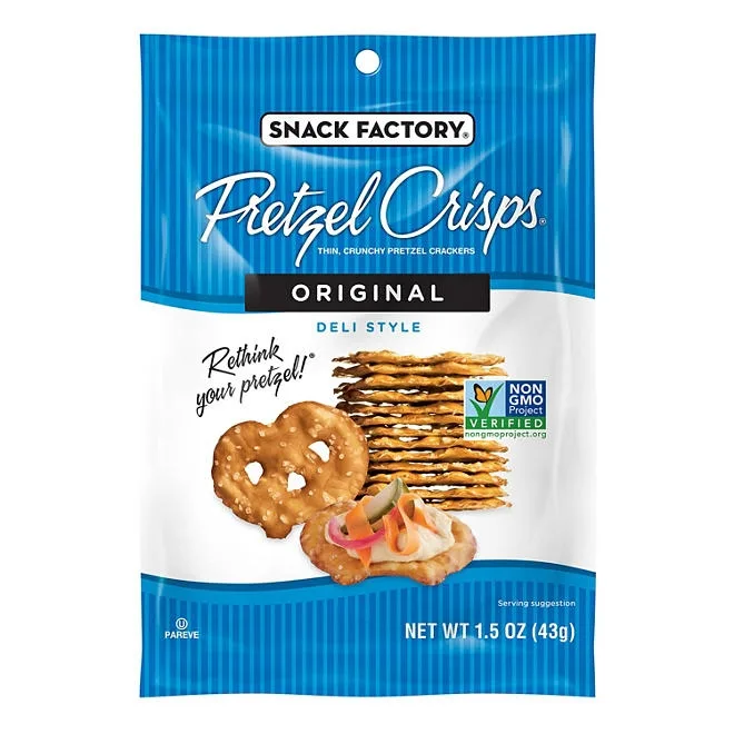 Snack Factory Variety Pack Pretzel Crisps, 1.5 oz., 24 pk. 5
