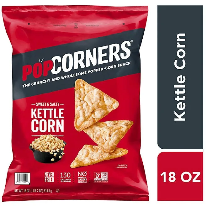 PopCorners Sweet & Salty Kettle Corn Popped-Corn Snack, 18 oz. 4