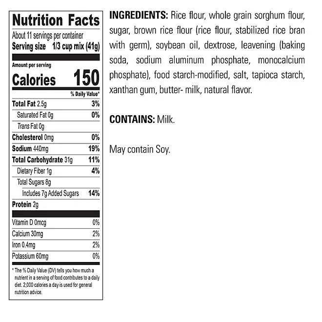 Krusteaz Gluten Free Buttermilk Pancake Mix, 16 oz. 3