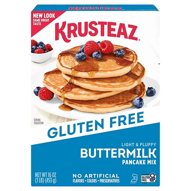 Krusteaz Gluten Free Buttermilk Pancake Mix, 16 oz. 2