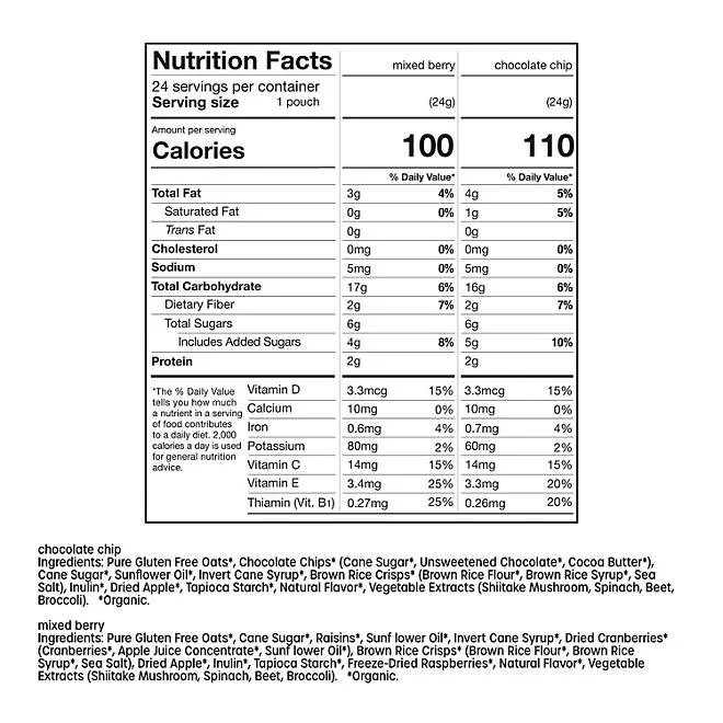 MadeGood Mixed Berry & Chocolate Chip Granola Minis, 24 pk. 3