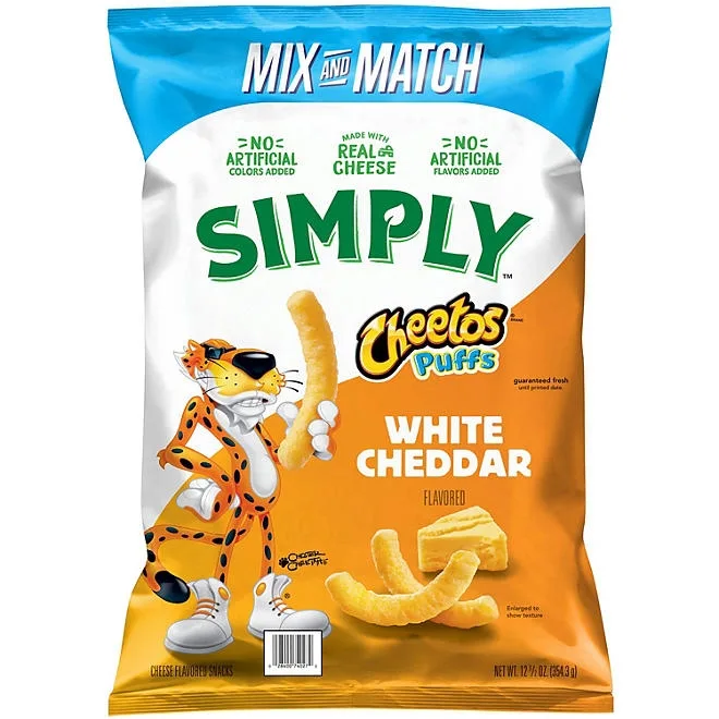 Cheetos Simply White Cheddar Puffs, 12.5 oz. 2