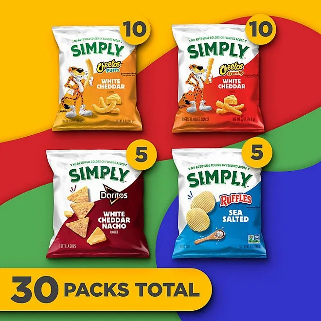 Frito-Lay Simply Mix Variety Pack, 30 pk. 4
