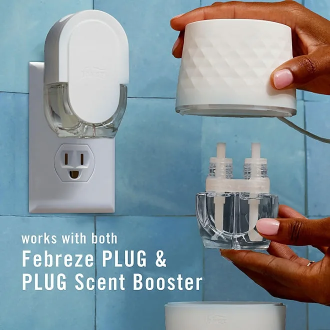 Febreze PLUG Scent Booster Kit, CALM Lavender + Vanilla Bean and April Fresh, 1 Device + 3 Refills 4