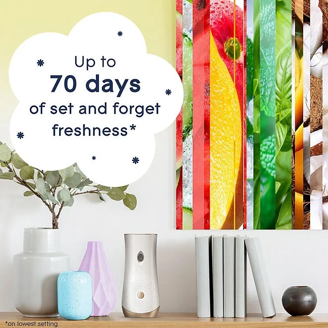Glade Automatic Spray Air Freshener, Spring Variety, 1 Device + 3 Refills, 18.6 oz 4
