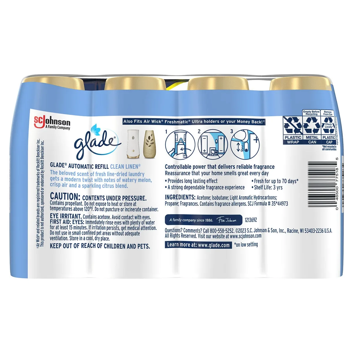 Glade Automatic Spray Air Freshener Refills, 4 ct., Choose Scent 2