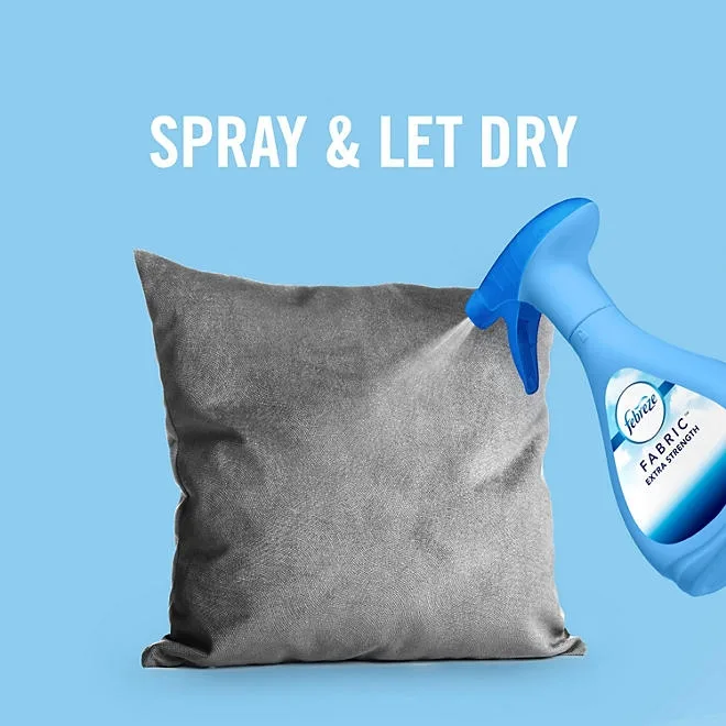 Febreze Extra Strength and Downy Fabric Spray, Original Scent and Calm, 50.6 fl. oz., Pack of 2 5