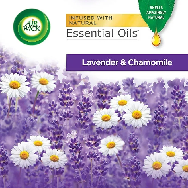 Air Wick Essential Oil Air Freshener, Lavender & Chamomile, 9 Refills 3