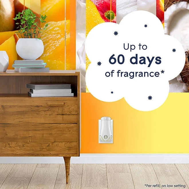 Glade PlugIns Scented Oil, Cool Coconut & Mighty Mango, 2 Warmers + 6 Refills 4