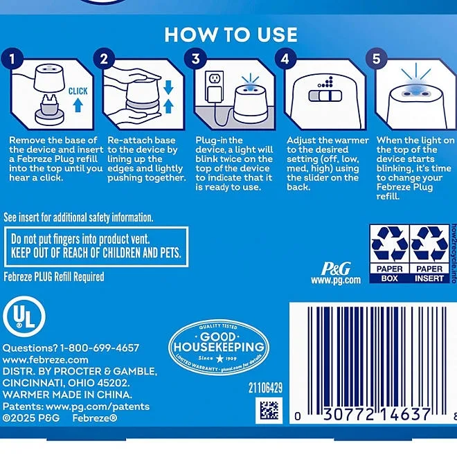 Febreze PLUG Scent Booster Oil Diffuser 3