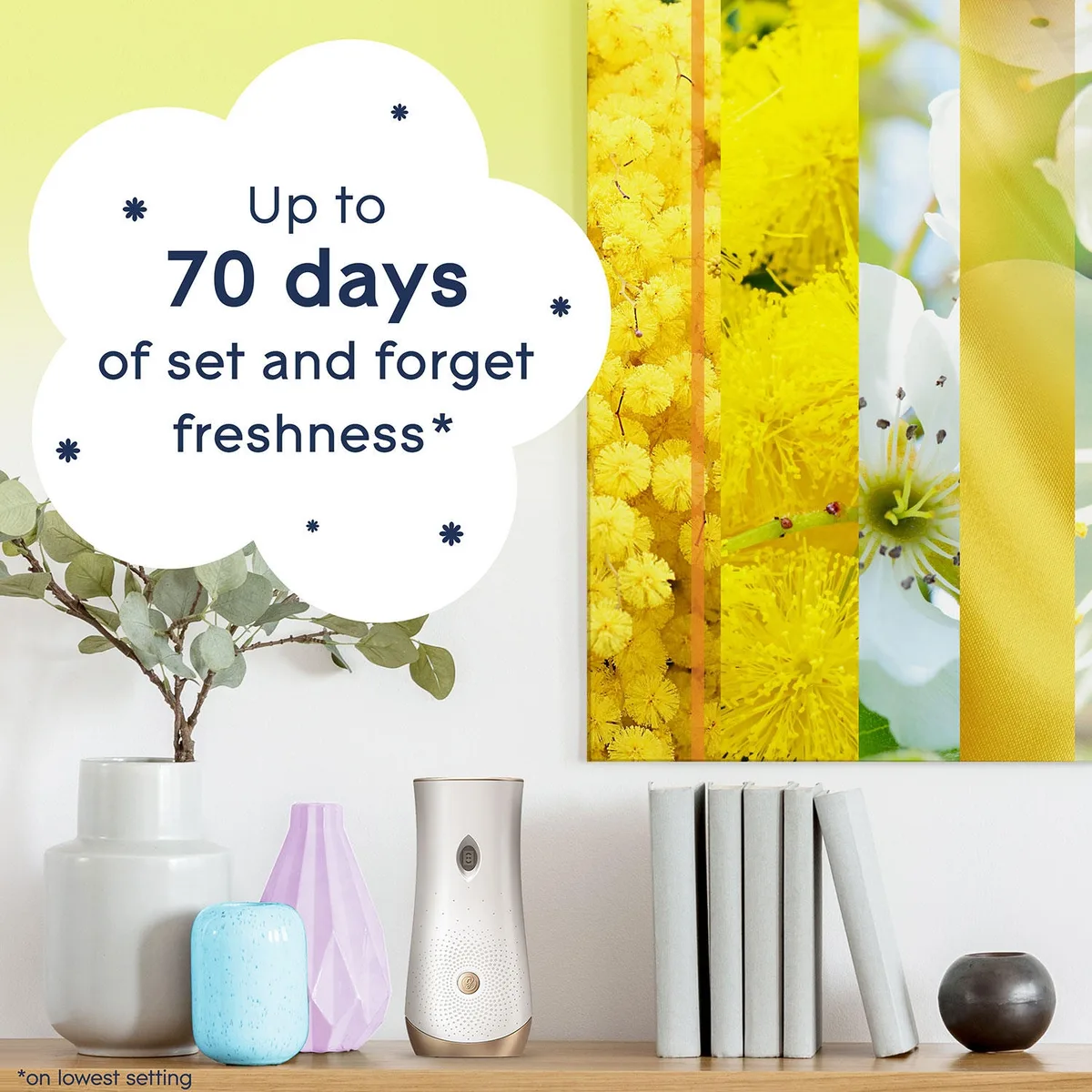 Glade Automatic Spray Air Freshener, Radiant Bloom, 1 Device + 3 Refills, 18.6 oz. 3
