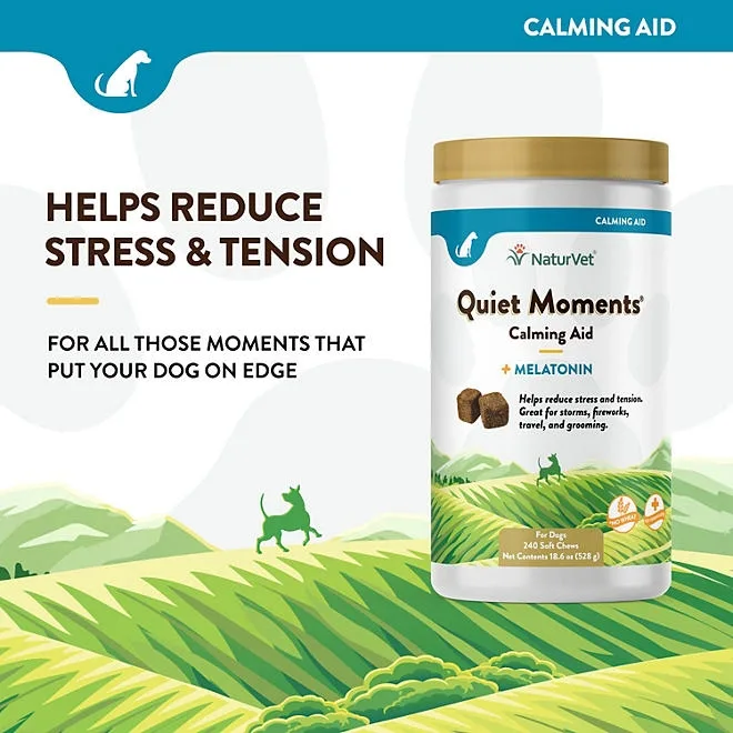 NaturVet, Quiet Moments Plus Melatonin, Soft Chews for Dogs, 240 ct. 5