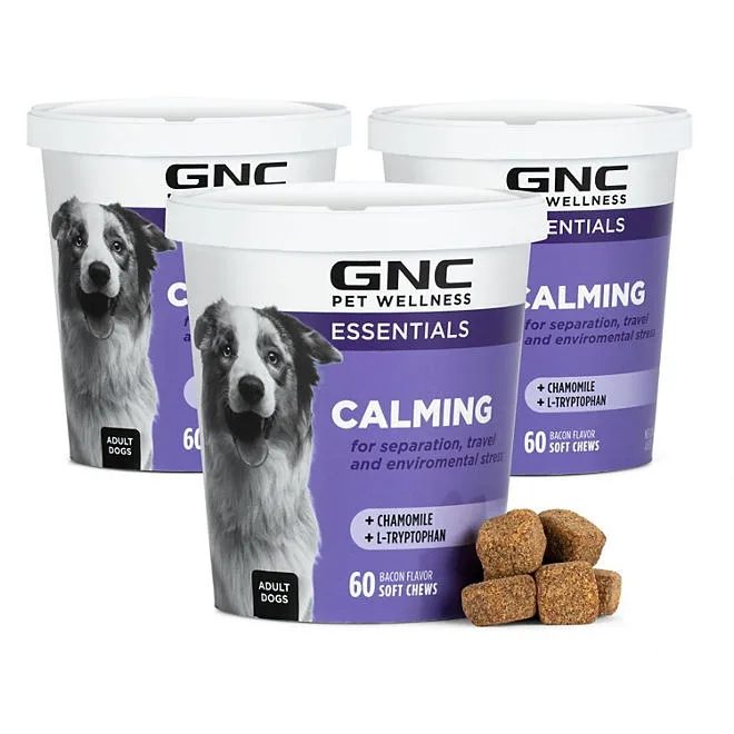 GNC Pets, Bacon Flavored, Calming Soft Chew Dog Supplements, 180 ct. 2