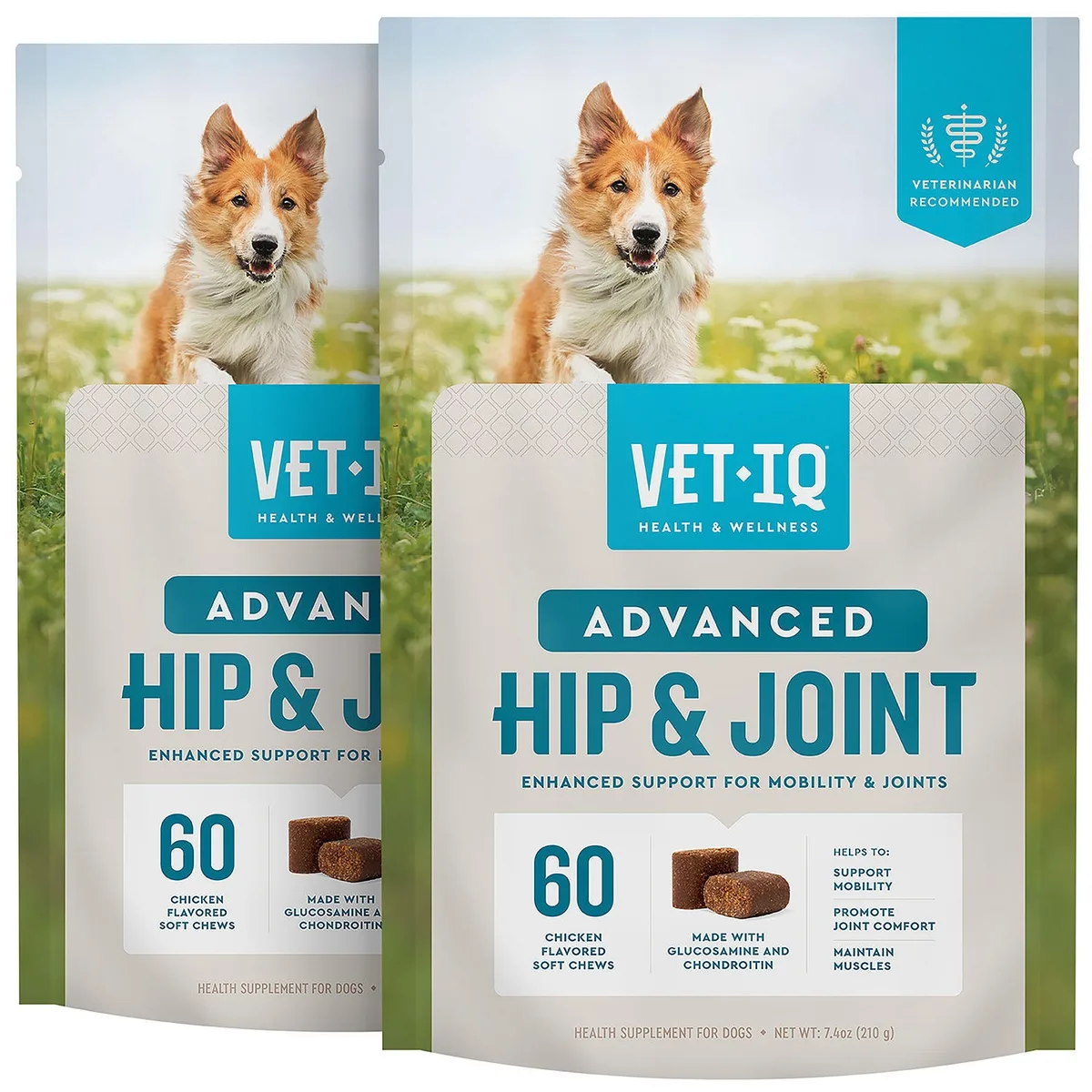 VETIQ Advanced Hip & Joint Soft Dog Chews, Chicken Flavored 60 ct., 2 pk.