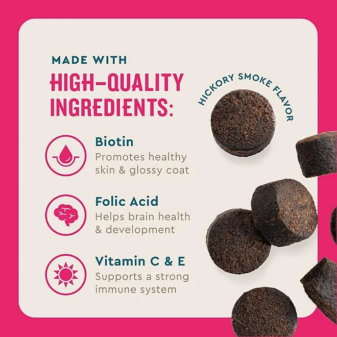 VETIQ Multivitamin Soft Dog Chews, Hickory Smoke Flavored 60 ct., 2 pk. 4