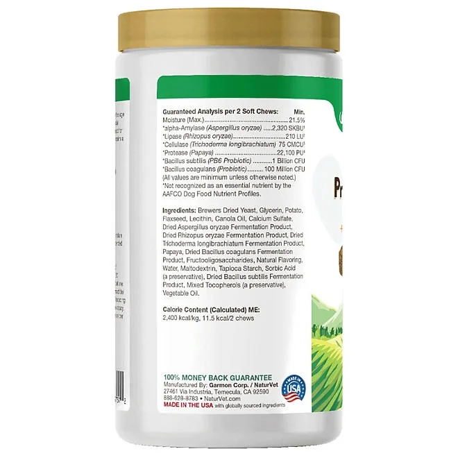 NaturVet, Advanced Probiotics and Enzymes Soft Chews for Dogs, 240 ct. 3