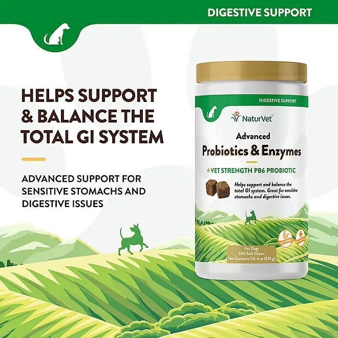NaturVet, Advanced Probiotics and Enzymes Soft Chews for Dogs, 240 ct. 5