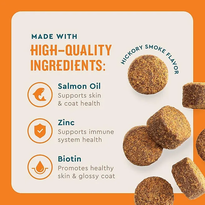VETIQ Skin & Coat Soft Dog Chews, Hickory Smoke Flavored, 60 ct., 2 pk. 4