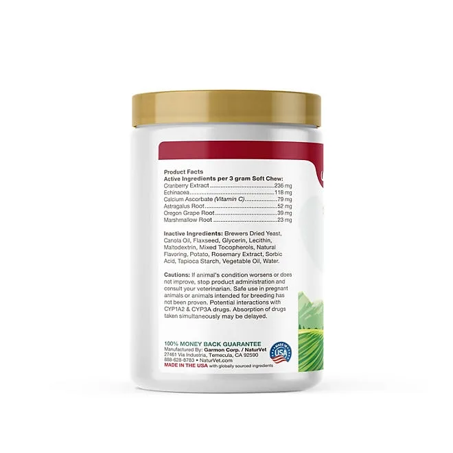NaturVet, Cranberry Relief Plus Echinacea Soft Chews for Dogs, 120 ct. 3